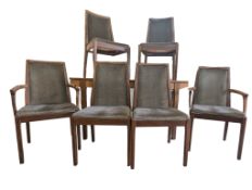 MID CENTURY NATHAN DINING TABLE & CHAIRS