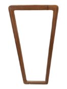 BRITISH MODERN DESIGN - LATE 20TH CENTURY TEAK ATOMIC WALL MIRROR
