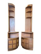 TWO MID CENTURY NATHAN SQUARES CORNER UNITS