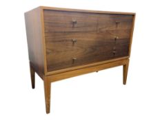 PETER HAYWARD FOR UNIFLEX FURNITURE - WALNUT CHEST OF DRAWERS