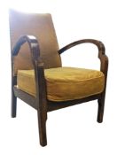20TH CENTURY CIRCA 1930S ART DECO HALABALA BENTWOOD ARMCHAIR