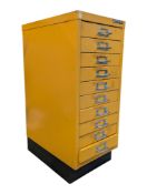 BISLEY, UK - VINTAGE MID 20TH CENTURY METAL FILING CABINET