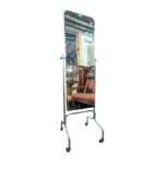 MID CENTURY CHROME CHEVAL MIRROR