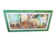 MAX MALONE - LARGE CONTEMPORARY COLLAGE PSYCHEDELIC PRINT