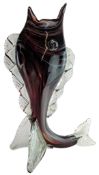 A 20TH CENTURY MURANO VENETIAN ART GLASS FISH SCULPTURE