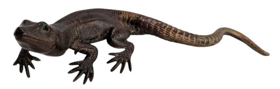 20TH CENTURY BRONZE LIZARD