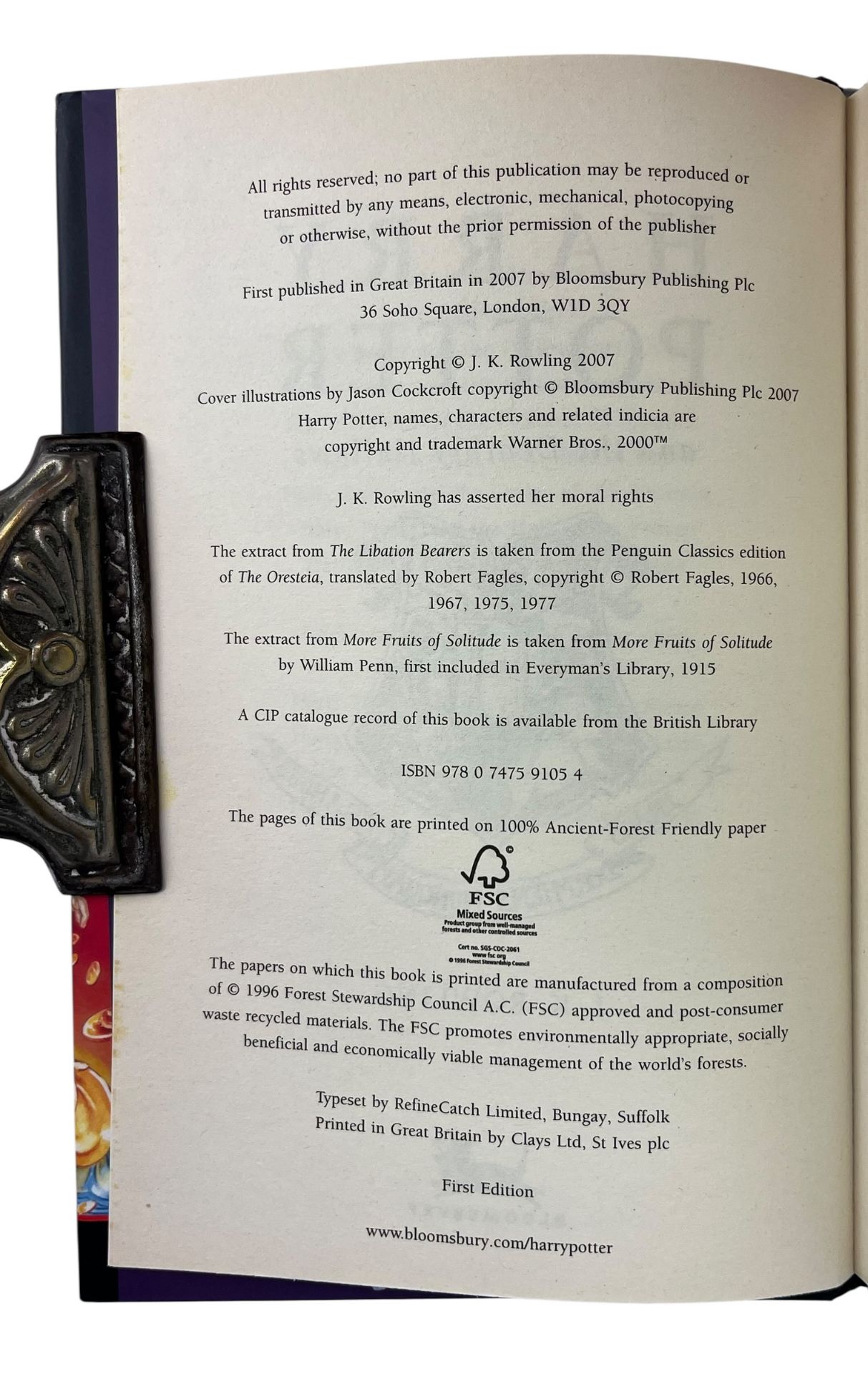 ROWLING, J. K. - COMPLETE RUN OF HARRY POTTER NOVELS, INC. FIRST EDITIONS - Image 4 of 7