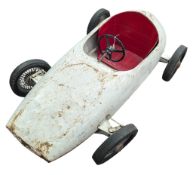 PEDAL CAR - VINTAGE FRENCH DEVILLAINE BROTHERS TINPLATE PEDAL CAR