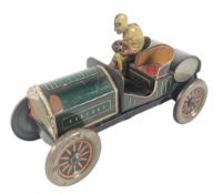 TINPLATE - J. L. HESS TIN TOY CLOCKWORK FLIRT RACER CAR