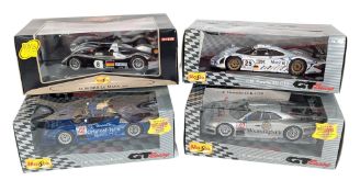 DIECAST - x4 MAISTO GT RACING 1/18 SCALE MODEL CARS