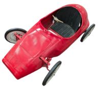 PEDAL CAR - VINTAGE TRIANG VANWALL TINPLATE PEDAL CAR