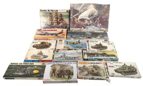 MODEL KITS - x14 ESCI, REVELL & OTHER MARITIME & MILITARY INTEREST KITS