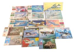 MODEL KITS - x16 HASEGAWA, HELLER & OTHER AVIATION INTEREST KITS