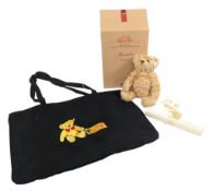 BEARS - BOXED VINTAGE STEIFF TEDDY BEAR NO. 660412 'ALEXANDRA' & BAG