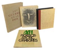 FOUR BOOKS RELATING TO PICASSO - TO INCLUDE: BOOK OF LITHOGRAPHS, EROTIC GRAVURES, LYSISTRATA