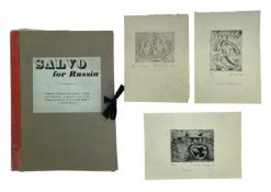 CUNARD, NANCY & OTHERS - c1942 SALVO FOR RUSSIA - LIMITED EDITION COLLECTION OF SIGNED ETCHINGS