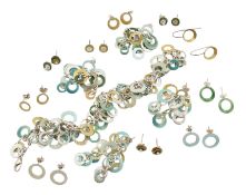 FIONA CAMERON SILVER CIRCLE NECKCLACE & EARRINGS