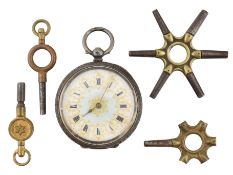 SILVER 935 CASED LADIES FOB / POCKET WATCH SWISS HALLMARK