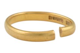 22CT GOLD BAND RING AF