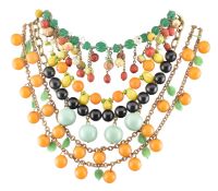 COLLECTION OF 1930S NOVELTY FRUIT JEWELLERY