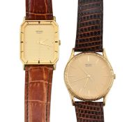 TWO 1980S SEIKO QUARTZ WRISTWATCHES