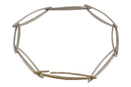 SARAH PREISLER - HALLMARKED 9CT GOLD & SILVER NECKLACE