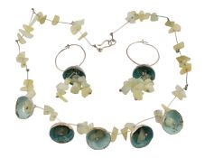 FIONA CAMERON SILVER POD NECKLACE & EARRINGS