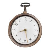 GEORGE lll NAME DIAL SILVER POCKET WATCH & STANDS