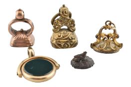 COLLECTION OF ANTIQUE WATCH SEAL FOBS