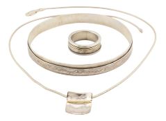 SHONA CARNEGIE DIARY SPINNING RING , BANGLE PENDANT NECKLACE