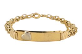 ITALIAN 18CT GOLD FANCY LINKED BRACELET