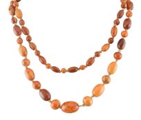 EARLY 20TH CENTURY AMBER BEAD NECKLACE