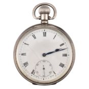 HALLMARKED SILVER ZENITH OPEN-FACE POCKET WATCH