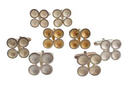 ANNE MORGAN - COLLECTION OF SILVER & SILVER GILT CUFFLINKS