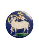 EARLY 20TH CENTURY MINTON LAMB OF GOD TILE