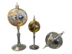 SCIENTIFIC INSTRUMENTS - THREE LATE 19TH CENTURY CROOKES RADIOMETER SPHERES