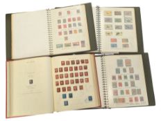COLLECTION OF FOUR STAMP ALBUMS INCLUDING 19TH & 20TH CENTURY EXAMPLES