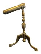 VICTORIAN 19TH BRASS & STEEL CONSTRUCTED GOPHERING IRON