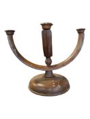 MID CENTURY VINTAGE BOXWOOD CANDELABRA