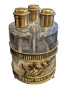 EARLY 20TH CENTURY ART DECO GLASS SCENT BOTTLE SET
