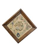 19TH CENTURY VICTORIAN FRAMED NEEDLEPOINT PANEL