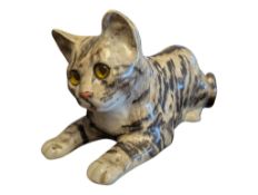 LATE 20TH CENTURY WINSTANLEY POTTERY CAT SCULPTURE