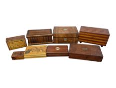 COLLECTION OF LATE 19TH / 20TH CENTURY WOODEN BOXES