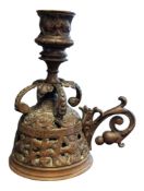 19TH CENTURY VICTORIAN BRASS CANDLESTICK
