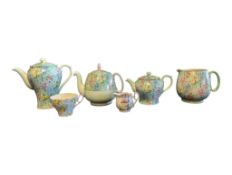 SHELLEY - 20TH CENTURY MELODY PATTERNED CHINA TEA SERVICE PIECES