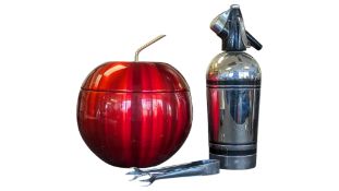DATDREAM, AUSTRALIA - RETRO STYLE CHERRY ICE BUCKET W/ SODA SYPHON