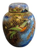 CARLTON WARE - PARADISE BIRD & TREE WITH CLOUD GINGER JAR