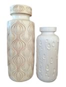 SCHEURICH - WEST GERMAN - TWO VINTAGE CERAMIC VASES