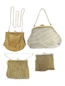 FOUR 20TH CENTURY VINTAGE LADIES EVENING BAGS / PURSES