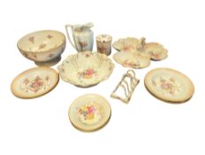 COLLECTION OF 20TH CENTURY CROWN DUCAL WARE & OTHER PORCELAIN WARE